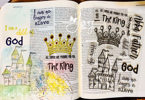 Joy Clair - Heir of God | Bible Journaling Stamp Set