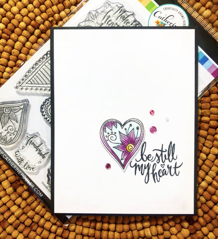 Catherine Pooler - Doodle Hearts Stamp and Dies