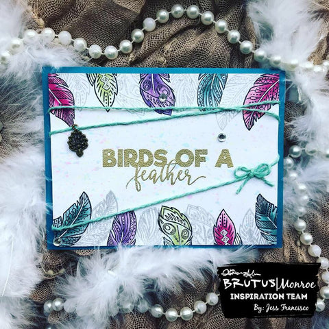 Brutus Monroe - Birds of a Feather - Feathered Sentiments Stamp