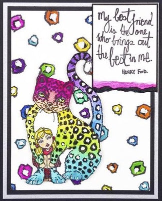 Jane Davenport - Whimsical and Wild - Best Leopard Clear Stamp Set