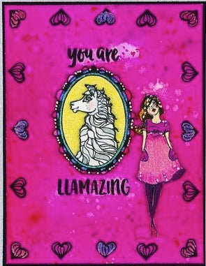 Jane Davenport - Whimsical and Wild - Llama Drama Clear Stamp Set