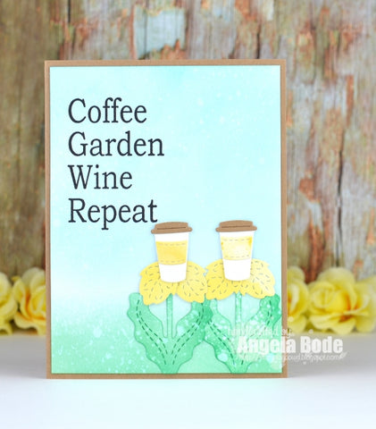 Impression Obsession - Coffee Garden Cling Stamp