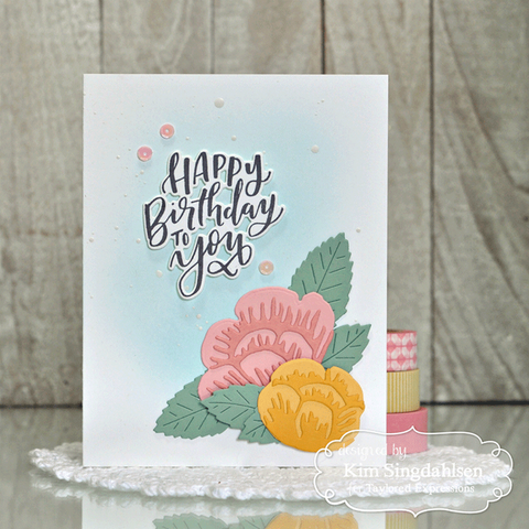 Taylored Expressions - Layer It - Rustic Floral Stamp