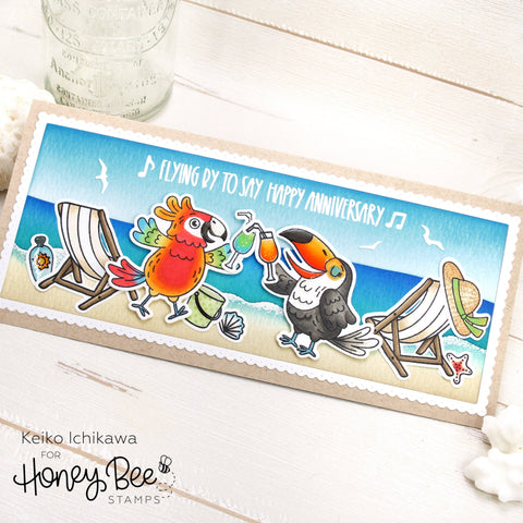 Honey Bee - Birds of Paradise | 6x8 Stamp Set