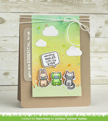 Lawn Fawn - Say What? Masked Critters Stamp and Die