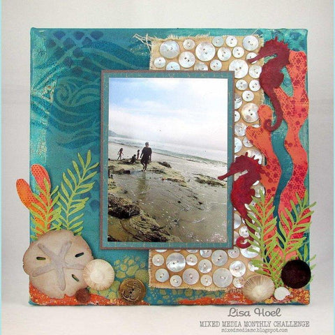 Ranger Dina Wakley Media Stencils - Mighty Wave