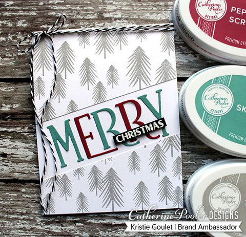 Catherine Pooler - Merry Christmas Angel Stamp and Die