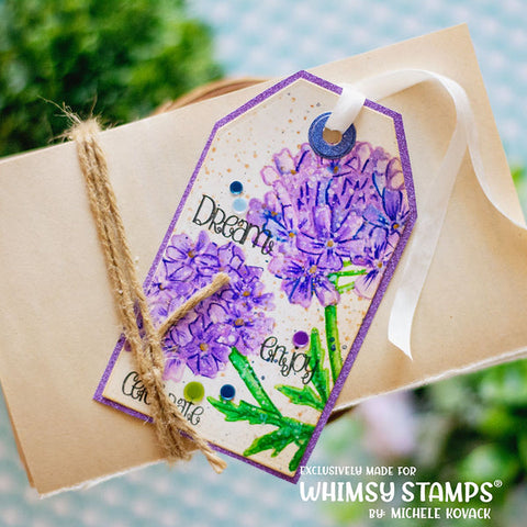 Whimsy Stamps - Good Luck Flowers Clear Stamps