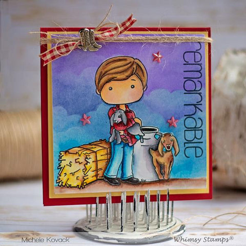 Whimsy Stamps - Polka Dot Pals Nour Clear Stamps