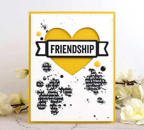 My Favorite Thing - What Friendship Means Stamp and Die-namics