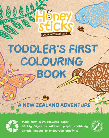 Honeysticks - Toddlers First Colouring Book - A New Zealand Adventure