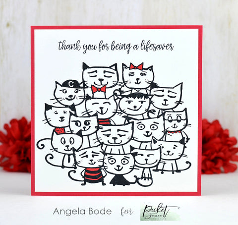 Picket Fence Studios - Litter of Cats Stamp Set