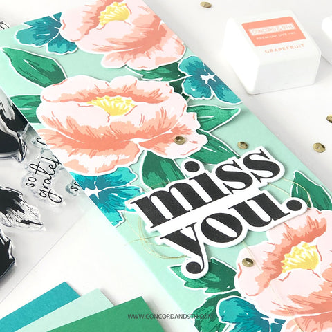 Concord & 9th - Painted Peony 6X8 Stamp Set