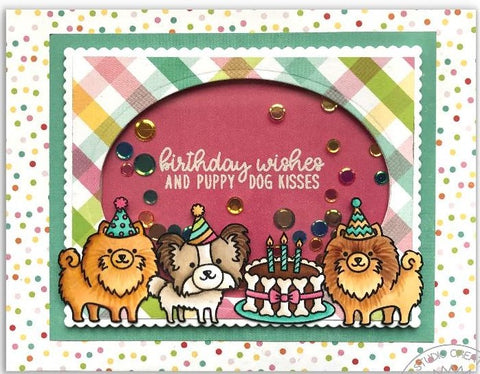 Sunny Studio Stamps - Party Pups Stamp and Die