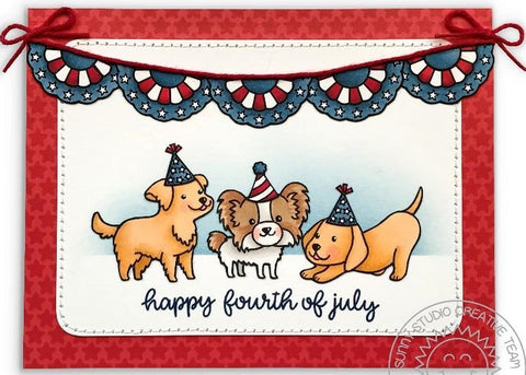 Sunny Studio Stamps - Party Pups Stamp and Die