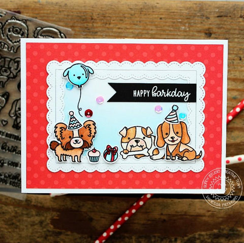 Sunny Studio Stamps - Party Pups Stamp and Die