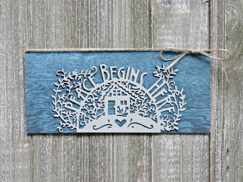 Spellbinders - Shapeabilities Etched Die -  Peace Begins Here - Great, Big Wonderful World by Sharyn Sowell