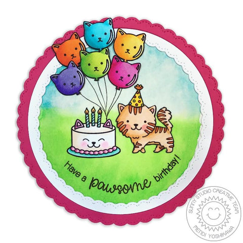 Sunny Studio Stamps - Purrfect Birthday Stamp and Die