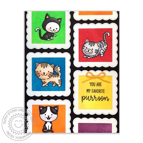 Sunny Studio Stamps - Purrfect Birthday Stamp and Die