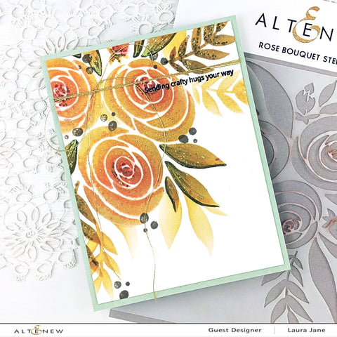 Altenew - Rose Bouquet Stencil