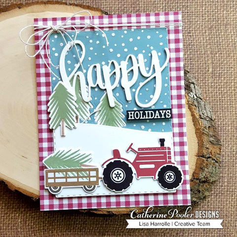 Catherine Pooler - Christmas Tree Farm Stamp and Die