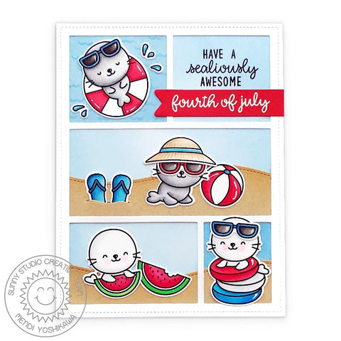 Sunny Studio Stamps - Sealiously Sweet Dies