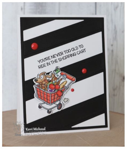 Your Next Stamp - Crazy Fun Shopping Carts Stamp and Die
