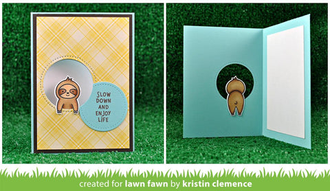Lawn Fawn Slow Down and Enjoy Stamp and Die