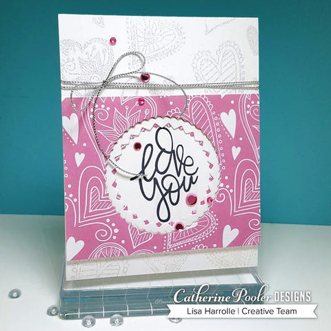 Catherine Pooler - Doodle Hearts Stamp and Dies