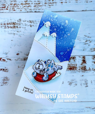 Whimsy Stamps - Ski Monsters Clear Stamps