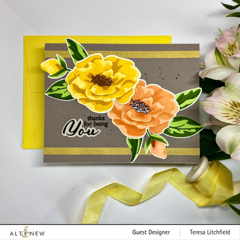 Altenew - Marbled Bloom Stamp Set