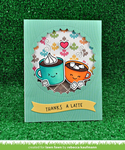 Lawn Fawn - Thanks A Latte - Stamp and Die Sets