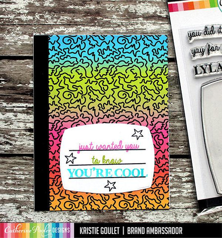 Catherine Pooler - Composition Notebook Background Stamp