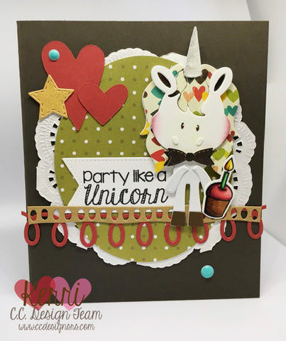 C.C. Designs - Cupcake Unicorn Metal Die