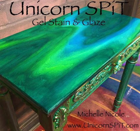 How To Use Unicorn Spit Gel Stain And Glaze On a Wooden Jewelry Box for a