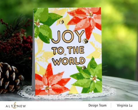 Altenew - Joy to the World Typography Simple Coloring Stencil