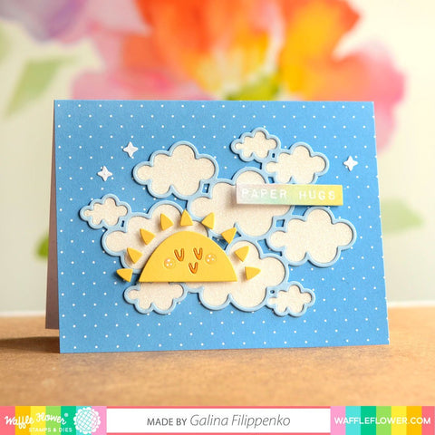 Waffle Flower - Labelmaker Rainbows Stamp Set