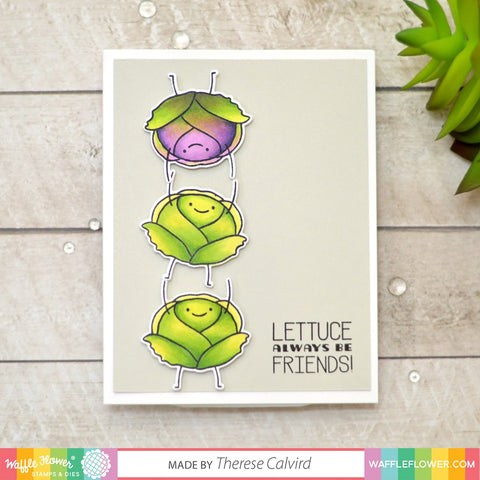 Waffle Flower - Lettuce Stamp and Die Sets