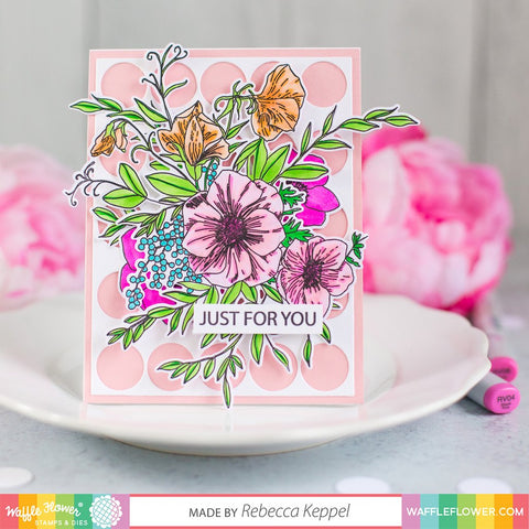 Waffle flower - Bouquet Builder 5 Stamp and Die