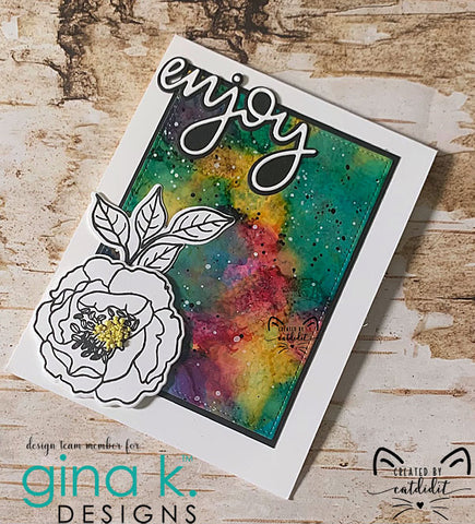 Gina K Designs Grateful Spray Stamp - Arjita Singh