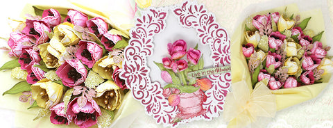 Heartfelt Creations Tulip Time Cling Stamp Set
