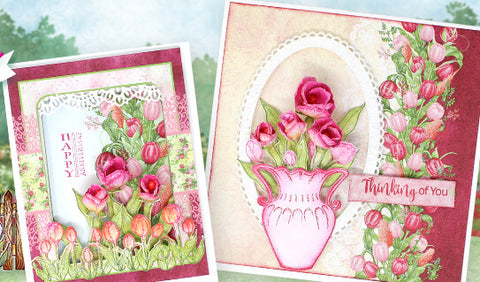 Heartfelt Creations Tulip Time Cling Stamp Set