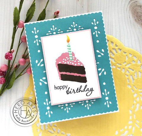 Hero Arts - Color Layering Birthday Cake Stamp and Die