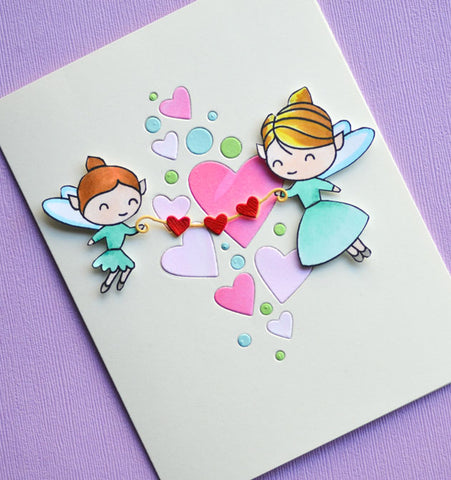 Poppystamp - Valentine Fairies Stamp and Die