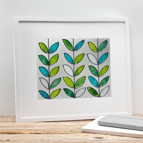 Plaid - Gallery Glass Instant Lead Flowers and Leaves