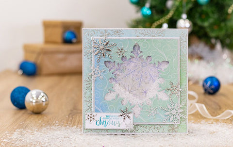 Crafter's Companion - Sara Signature - Glittering Snowflakes Construction Acetate Pack A4 25/Pkg