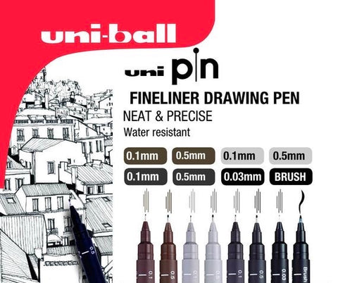 Pin Brush, Fineliner Drawing Pens