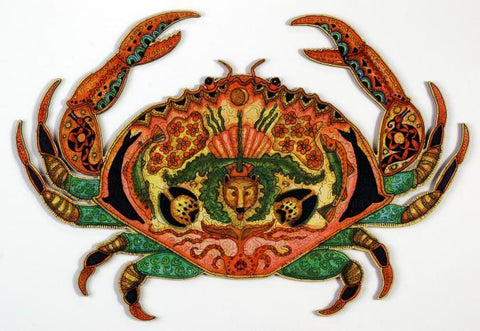 EarthArt International - Crab Rubber Stamp - Sue Coccia