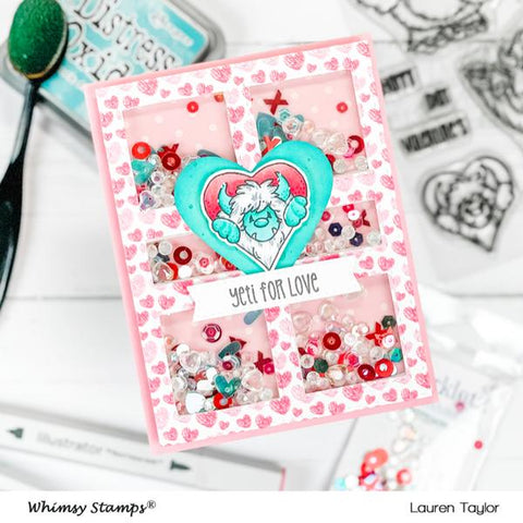 Whimsy Stamps - Yeti for Love Clear Stamps