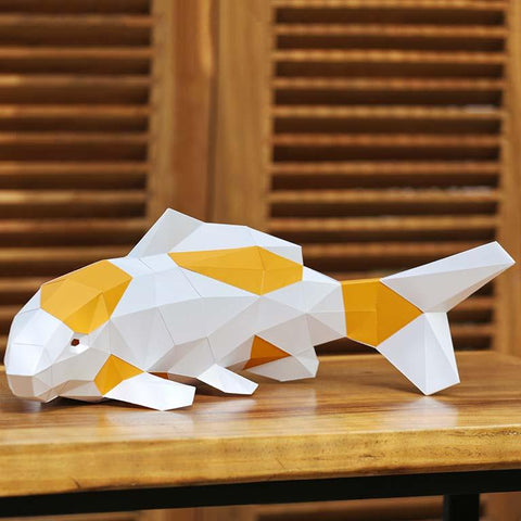 Papercraft World - 3D Papercraft Koi Fish 3D Paper Model (Ages 10+)